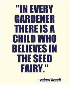 Inspirational Garden Quote. In every gardener there is a child who believes in the seed fairy. Garden Quotes Signs, Quotes Husband, Quotes Winter, 2015 Quotes, Quotes Long, Quotes Change, Broken Friendship, Funny Vine, Quotes Strong