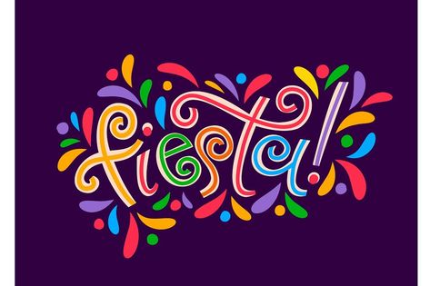 Fiesta party vector banner of Mexican, Spanish and Latin holiday carnival celebration greeting card. Fiesta lettering with colorful ethnic ornament and festive latino pattern of bright color leaves Latin Pattern Design, Latin Party Theme, Latino Party, Geometric Letters, Mexican Ornaments, Latin Party, Carnival Celebration, 24th Anniversary, Party Vector