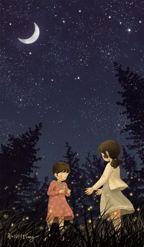 Korean Artist Illustrates Her Memories Of Growing Up With A Sister Sister Wallpaper, Sisters Art, Korean Artist, Dreamy Art, Girls Cartoon Art, Girly Art, Anime Scenery, Cute Cartoon Wallpapers, 그림 그리기