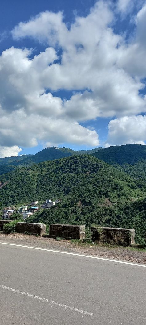 Beautiful Hills, near Parwanoo Himachal Pradesh Arunachalam Hill, Himachal Snapchat Story, Mussorie Hills, Road Trip Snap, Himachal Aesthetic, Himachal Pradesh Photography, Mountain Snap, Aesthetic Pakistan, Hills Aesthetic