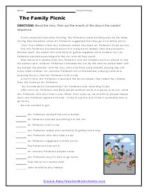 Sequence of Events Worksheets Sequencing Worksheets 3rd Grade, Sequencing Stories, Sequence Of Events Worksheets, Story Sequencing Worksheets, Cloze Passages, Animated Emojis, English Grammar Exercises, Language Arts Worksheets, Sequencing Worksheets