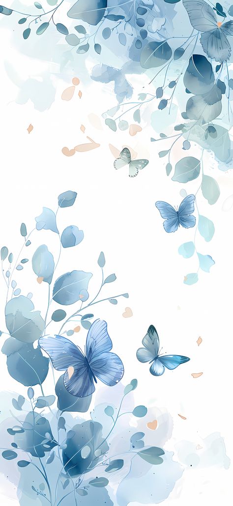 Azure Charm iPhone Wallpaper 4k HD - A collection of light blue motifs, from delicate butterflies to soft floral designs, for a girly touch to your iPhone. Blue Butterfly Wallpaper Hd, Pastel Blue Phone Wallpaper, Calming Blue Wallpaper, Light Blue Flowers Aesthetic Wallpaper, Blue Wallpaper Butterflies, Live Wallpaper For Ipad, Sky Blue Background Aesthetic, Light Blue Wallpaper Ipad, Blue Flower Phone Wallpaper