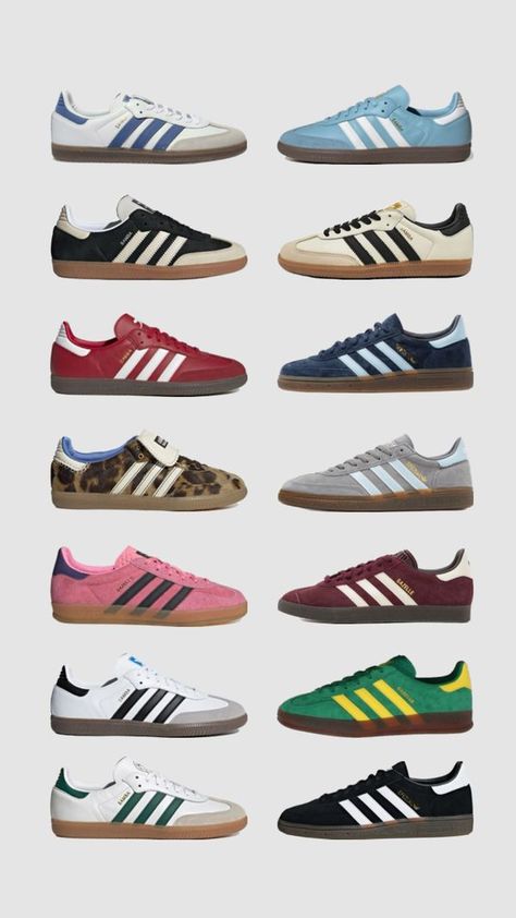 Check out teddyluhv's Shuffles Adidas samba/gazelle/spezial #outfitinspo #vintage #beauty #vibes #adidas #samba #spezial #gazelle Samba Gazelle, Samba Og, Adidas Samba, Fashion Sneakers, Samba, Creative Energy, For Free, Adidas, Energy