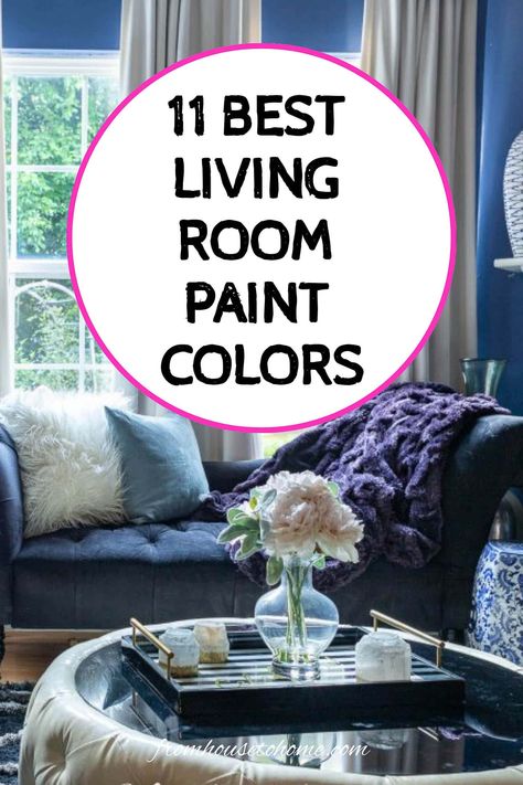 11 best living room paint colors Painting Ideas Inside The House, Best Color Schemes For Living Room, Colorful Painting Interior, Trendy Wall Paint Ideas, Living Room Paint Colors Behr, Large Living Room Wall Color Ideas, Open Concept Living Room Paint Colors, Trendy Paint Colors For Living Rooms, Blue Paint For Living Room Walls