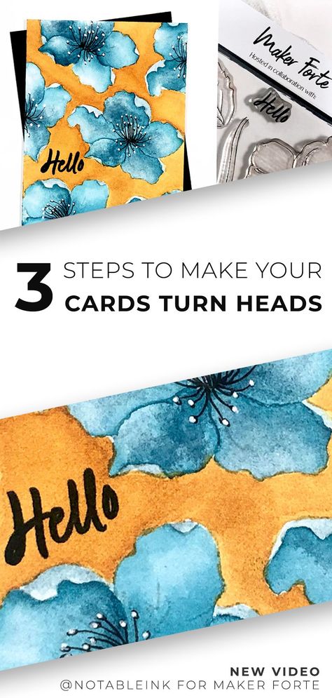 Card Making Tips And Tricks, Diy Stamp Ink How To Make, Faux Silk Technique For Cards, How To Colour Stamped Images, Split 4 Stamping Technique, Artist Trading Cards Watercolor, How To Make Greetings, Card Making Video Tutorials, Birthday Gifts For Boyfriend Diy