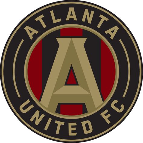 Fc Logo, Atlanta United Fc, Atlanta United, Svg For Cricut, Atlanta, Soccer, Cricut, Red, Gold