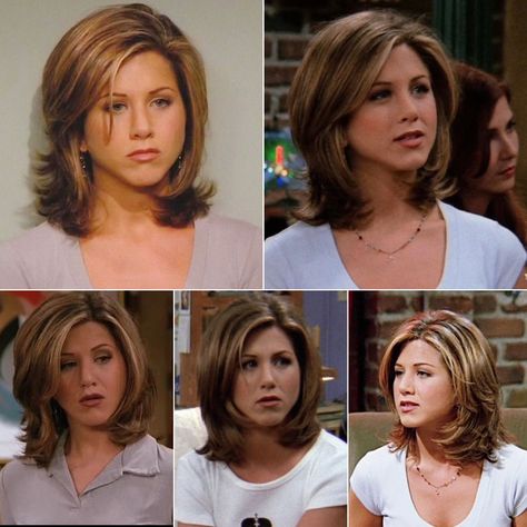 Shoulder Length Rachel Hair, Rachel Green Hair Short Season 1, Jennifer Aniston Haircut Medium, The Modern Rachel Haircut, The Monica Haircut, Rachel Haircut Short, Rachel Green Haircuts, Rachel Green Hair Medium, Updated Rachel Haircut