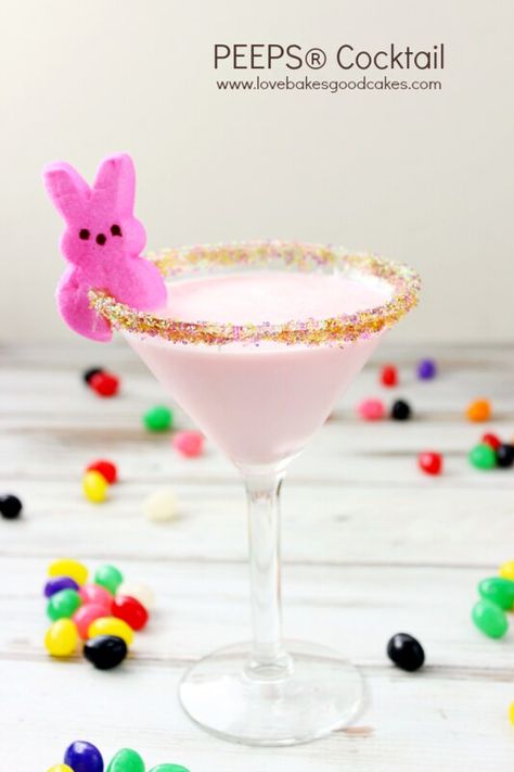 Peeps Cocktail, Party Food Ideas For Adults Entertaining, Easter Cocktail Recipes, Desserts Easter, Keto Easter, Dessert Easter, Easter Drink, Easter Dinner Menus, Dinner Meat