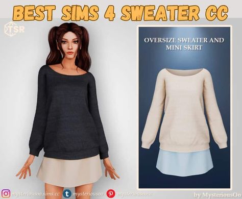 25 Snuggly Sims 4 Sweater cc (2023): For The Ultimate Cozy Sweater Weather! Sims 4 Sweater Cc, Sims 4 Sweater, Crop Sweaters, Sims Love, Cozy Sweaters Autumn, Korean Shirt, Preppy Winter, Preppy Sweater, Big Sweaters