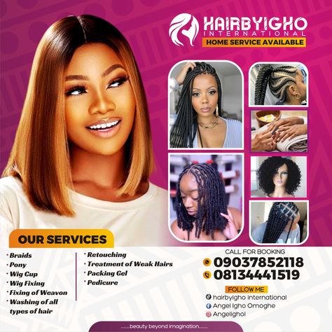 Creative design #design #creative #hair #world #love # stylist Hair Stylist Flyer Design, Beauty Flyer Design, Flyers Ideas, Fashion Flyer, Beauty Salon Posters, Church Media Design, Post Insta, Waves Photos, Flyers Design