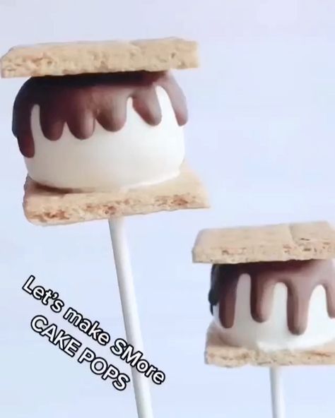 Jeanette | MyLittleCakepop on Instagram: “how incredible are these s’more cake pops by @cakepopsbysav? 🤩 these are so creative and look absolutely delicious 😋 . shape with our…” Sports Theme Cake Pops, Popcorn Cake Pops, Bbq Cake Pops, Smore Cake Pops, Boba Cake Pops, Unique Cake Pop Flavors, Summer Themed Cake Pops, Diy Cake Pop Holder, Creative Cake Pops