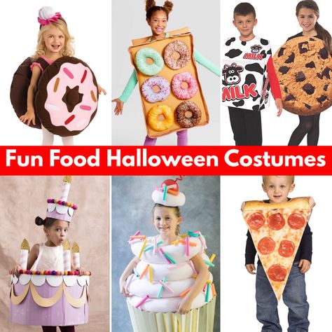 Food Fancy Dress Ideas For Kids, Family Food Costumes, Snack Halloween Costume, Food Costumes Diy, Heloween Kostüm Ideas, Food Costume Ideas, Food Costumes For Kids, Cake Costume, Food Halloween Costumes