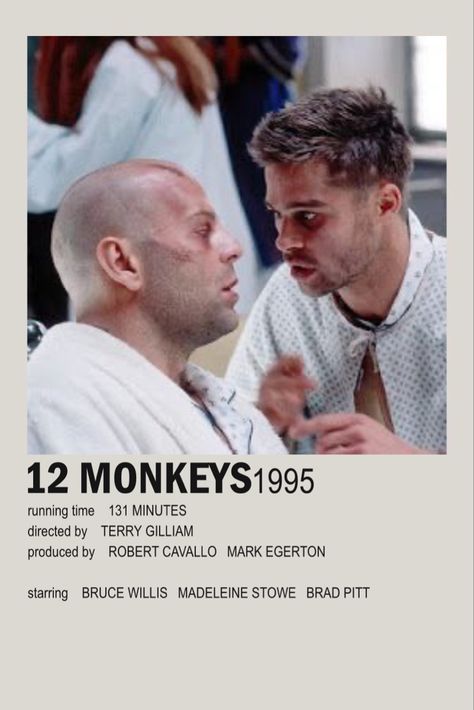 12 Monkeys Poster, Best Office Episodes, 12 Monkeys Movie, 12 Monkeys, Classic Films Posters, Iconic Movie Posters, New Movies To Watch, Girly Movies, Movies Worth Watching