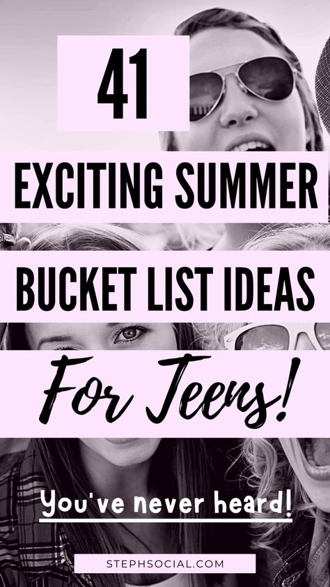 Summer Bucket List 2024 Teenagers, Summer With Teens Ideas, Summer Fun List For Teens, Summer Bored List, Summer Bucket List 2024 Teens, Fun Things To Do This Summer For Teens, Summer Bucketlist For Teens, Summer Hobbies For Teens, Summer Bucket List Ideas 2024 For Teens