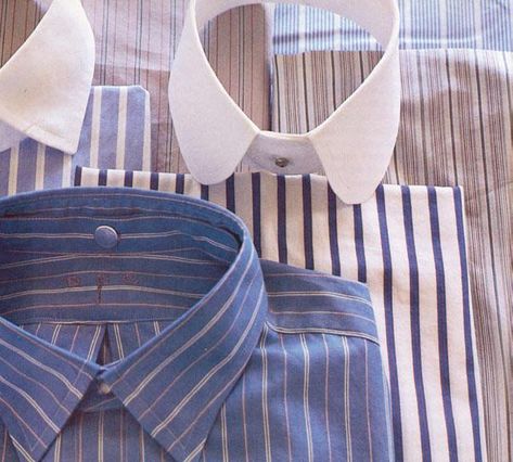 How to Make a Shirt Stand Collar - Threads Make A Shirt, Threads Magazine, Sewing Collars, Vogue Sewing, Stand Up Collar, Collar Pattern, Making Shirts, Collar Designs, A Stand