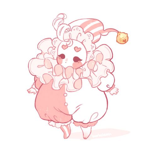 Clown Dog Art, Clowncore Art, Aesthetic Clown, Drawing Ideas Aesthetic, Pierrot Clown, Arte Do Kawaii, Cute Clown, Arte Sketchbook, Arte Inspo