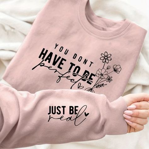 Faster shipping. Better service Cricut Clothing, Letter Print Sweatshirt, Plus Size Kleidung, Print Sweatshirt, Inspiration Mode, Print Pullover, Casual Sweatshirt, Printed Sweatshirts, Long Sleeve Pullover