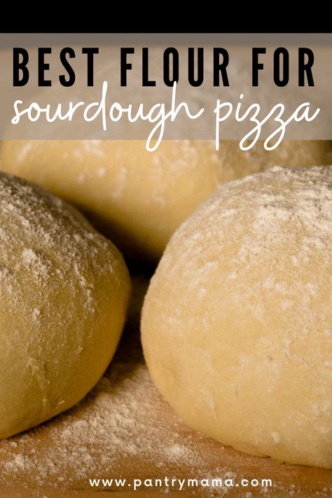 Which flour is best for sourdough pizza? Does protein levels in your flour really matter for pizza? What does gluten development do for pizza? Sourdough Pizza Dough 00 Flour, Bread Flour Pizza Dough, Sourdough Tips, Sourdough Pizza Dough Recipe, Beginner Sourdough, Pantry Mama, Pizza Dough Bread, Sourdough Pizza Dough, Sourdough Pizza Crust