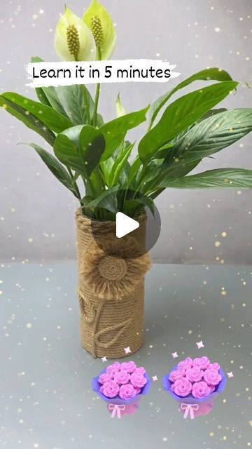 Flower Vase Crafts, Unique Flower Vases, Have A Nice Weekend, Ombre Nail, Vase Handmade, Nice Weekend, Easy Diy Gifts, The Used, Learn Something New