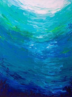 Underwater Paintings, Underwater Painting, Jellyfish Art, Underwater Sea, Lotus Art, Underwater Art, Art Painting Gallery, Impressionism Art, Sea Art