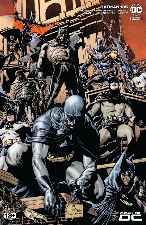 Batman's 900th issue, Shazam and Peacemaker's respective new series, Free Comic Book Day and more are highlights of DC's new comics this week. Batman Variant, Joe Quesada, Dark Knight Returns, The Bat Man, Free Comic Books, Red Mask, Batman Art, Detective Comics, Batman Comics