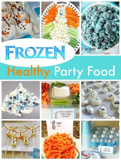 Disney Frozen Kids Party Ideas - Emma Owl Easy Frozen Party Ideas, Frozen Party Food Ideas Meals, Frozen Themed Appetizers, Frozen Theme Food Ideas, Frozen 3rd Birthday Party Food, Frozen Party Snacks Ideas, Elsa Tea Party, Frozen Birthday Party Food Lunch, Frozen Party Appetizers