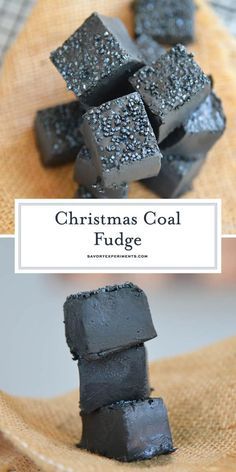 Coal Candy, Coal For Christmas, Christmas Coal, Homemade Fudge Recipes, Christmas Fudge, Vanilla Fudge, Fudge Recipes Easy, Homemade Fudge, Christmas Candy Recipes