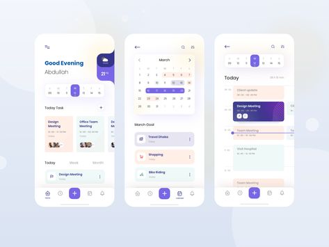 #app #application #calendar #ui #clean #concept #exploration #grid #interface #ios #layout #minimal #task #task #management #to #do #list #trending #ui #userinterface #ux #visual #web Task Manager App, App Wireframe, Intranet Portal, Desain Ux, Mobile App Inspiration, Task Management App, To Do App, Ui Ux 디자인, App Design Layout