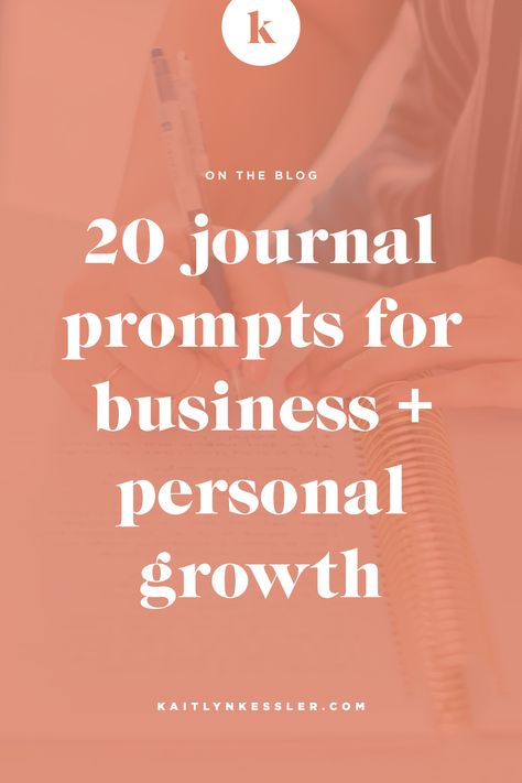 Journaling changed my business. Well, first it changed my life… then it changed my business. I don’t believe that your business can outgrow your personal growth. Personal growth and development should be just as high of a priority as learning what email subject lines convert best, or what time to post on Instagram. Check out my go-to journaling prompts for business and personal growth on the blog! Get your pen and paper ready! | KaitlynKessler.com | #businesscoach #mindsetcoach #productivity #jo Journal Prompts Business, Journal Prompts For Business Owners, Journal Prompts For Entrepreneurs, Business Journal Prompts, Journal Business, Seo Writing, What Do You Feel, Email Subject Lines, Journaling Prompts