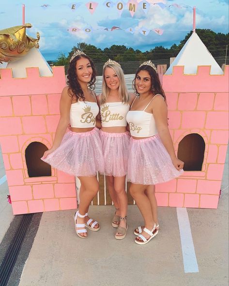 Princess Sorority Theme, Princess Diaries Big Little Reveal, Princess Big Little Reveal, Big Little Box Reveal, Big Little Sorority Shirts, Abc Party Costumes, Sorority Themes, Abc Party, Sorority Sisterhood