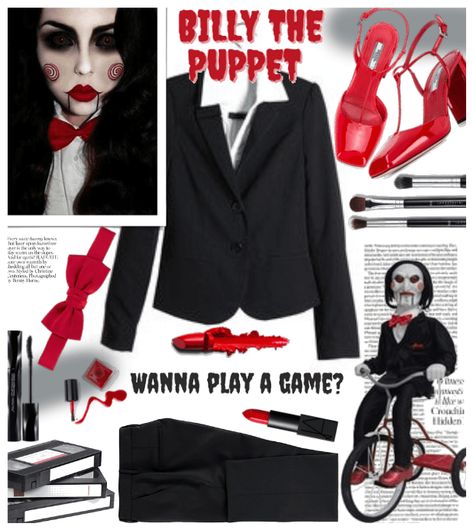 Billy The Puppet Costume, Billy The Puppet, Puppet Costume, Spooky Costumes, The Puppet, Diy Costume, Cute Themes, Halloween 2023, Halloween Party Costumes