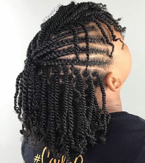 Double Twist Hairstyles, Twist For Natural Hair, Natural Twist Hairstyles, Natural Hair Twist Styles, Natural Hair Flat Twist, Half Cornrows, Crochet Quotes, Braids Men, Twist Cornrows