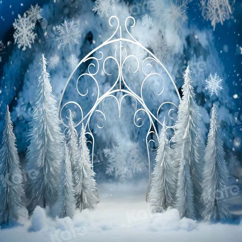 Kate Winter Wonderland Arch Backdrop Designed by Chain Photography Winter Wonderland Ball, Invitations Background, Sweet 16 Winter Wonderland, Wonderland Wedding Invitations, Winter Wonderland Background, Chain Photography, Winter Wonderland Christmas Party, Winter Wonderland Party Theme, Frozen Jr