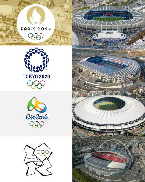 One Day,One Stadium on Instagram: "All the stadiums that hosted the Olympic Football Games final 🔵⚫️🔴🟡🟢  Paris 2024 🇫🇷 : « Parc des Princes », Paris  Tokyo 2020 🇯🇵 : « Yokohama Stadium », Yokohama   Rio 2016 🇧🇷 : « Maracanã », Rio de Janeiro   London 2012 🏴󠁧󠁢󠁥󠁮󠁧󠁿 : « Wembley Stadium », London   Beijing 2008 🇨🇳 : « Beijing National Stadium », Beijing   Athens 2004 🇬🇷 : « Olympic Stadium », Athens   Sydney 2000 🇦🇺 : « Olympic Stadium », Sydney   Atlanta 1996 🇺🇸 : « Sanford Stadium », Athens   Barcelona 1992 🇪🇸 : « Camp Nou », Barcelona   Seoul 1988 🇰🇷 : « Olympic Stadium », Seoul  Los Angeles 1984 🇺🇸 : « Rose Bowl », Pasadena  Moscow 1980 🇷🇺 : « Central Lenin Stadium », Moscow  Montreal 1976 🇨🇦 : « Olympic Stadium », Montreal  Munich 1972 🇩🇪 : « Olympiast Beijing National Stadium, Tokyo Olympics 2020, Sanford Stadium, Cricket Ground, Olympic Stadium, National Stadium, Asian Games, Commonwealth Games, Wembley Stadium