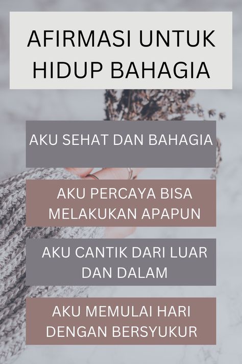 Apakah kamu sudah bahagia?bagaimana perasaanmu hari ini? #ide #motivasi #rutinitas #harian #pagi #semangatpagi #bangunpagi #positif #quotes #quotesindonesia #kebiasaan #bahagia #hobi #travel #pengembangandiri #loveyourself #cintaidirisendiri #tips #selflove #selfreminder Senin Quote, Positif Quotes, Rutinitas Harian, Mindset Quotes Positive, Positive Words Quotes, Quotes Indonesia, Daily Positive Affirmations, Words Of Affirmation, Law Of Attraction Quotes