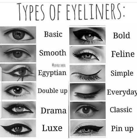 Eyeliner Makeup | Online Beauty Shop. *** (paid link) You can get more details by clicking on the image. Eyeliner Types, Eyeliner Techniques, Maquillage On Fleek, Eyeliner Hacks, Winged Eyeliner Tutorial, Eyeliner For Beginners, Eyeliner Styles, Smink Inspiration, Eye Liner Tricks