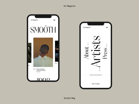 Smoóth Mag — Mobile 001 by Rron Berisha on Dribbble White Layout, Mise En Page Web, Mobile Website Design, Fit App, Nike Off White, Photo Sharing App, Mobile Web Design, Digital Designer, Homepage Design