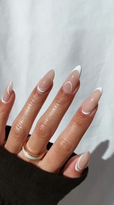 2024 Almond Nails, Sade Nails Art, Office Nails Classy, Business Nails Classy, Minimalist Nails Almond, Simplistic Nails, Neon Pink Nail Polish, Oval Nails Designs, Punk Nails