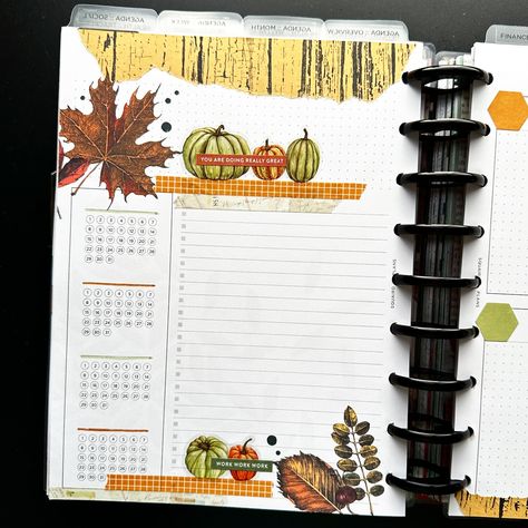 RUSTIC AUTUMN 🤗🍂🪵🧡 October Agenda Planner - Monthly Goals & Planner Pages Plan with me over on YouTube to watch the monthly setup! 😀👍 Stickers: @planything_ @the_happy_planner Rub-on Transfers: @dollartree Label Paper: @amazon Stamp: @journalsayshop Ink: @ranger_ink Washi: @planything_ @daiso_usa Markers: @mildliner_official Inserts: @the_happy_planner @squairdshop #monthlylayout #planwithme #beforethepen #creativeplanning #decorativeplanning #monthlygoals #classichappyplanner #mon... Monthly Goals Planner, Autumn October, Rustic Autumn, Rub On Transfers, Plan With Me, Planning Inspiration, Monthly Goals, Agenda Planner, Planner Monthly