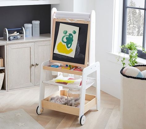 Holiday Gift Guide: Educational Gifts For Kids West Elm Kids, Art Easel, Painted Cups, Magnetic White Board, Playroom Furniture, Learning Toys, White Board, West Elm, Pottery Barn Kids