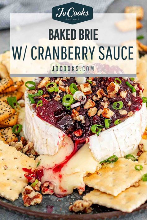 Savor the perfect blend of creamy and tart with this Baked Brie with Cranberry Sauce recipe! Ideal for holiday gatherings and easy to make. #BakedBrieDelight #CranberryCheeseLove Baked Brie With Cranberries, Brie With Cranberries, Baked Brie With Jam, Brie Recipes Appetizers, Brie Cheese Recipes, Baked Brie Appetizer, Baked Brie Recipes, Brie Appetizer, Brie Recipes