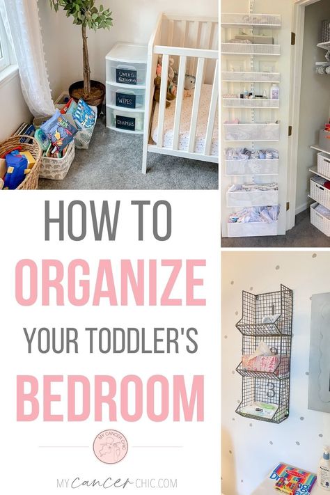 With these simple organization tips, you can create simple storage solutions for your toddler room. Here are 8 tips to help you organize today! Toddler Girl Room Storage, Small Bedroom Ideas For Toddler Girl, Toddler Organization Room, Toddler Bedroom Organization Ideas, Toddler Girl Room Organization Ideas, Toddler Room Organization Girl, How To Fold Toddler Clothes, Toddler Clothing Organization, Toddler Wardrobe Organisation