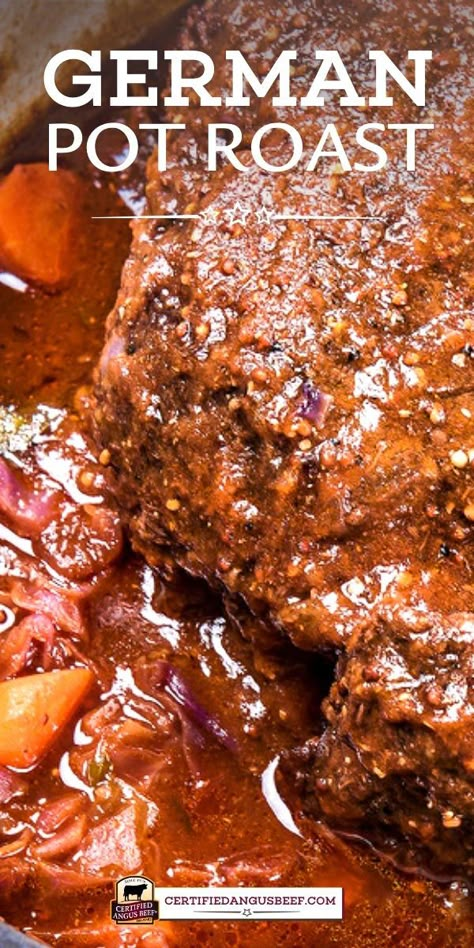 German Pot Roast, Braised Chuck Roast, German Food Authentic, Best Beef Recipes, Roast Beef Recipes, Dark Beer, Pot Roast Recipes, Chuck Roast, Beef Recipes Easy