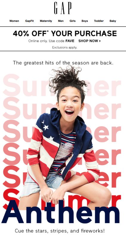 Gap Kids Email Gap Kids Campaign, Email Newsletter Inspiration, Gap Ads, Kids Email, Newsletter Inspiration, Email Blast, Email Newsletter Design, Back To School Kids, Summer 2025