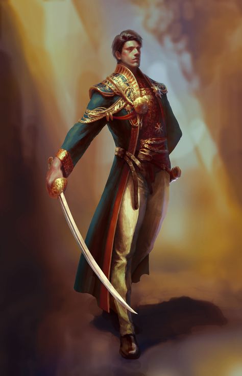 Nobleman, Yisu Zhang on ArtStation at https://www.artstation.com/artwork/v8g5v Nobleman Character Art, Dnd Bard, Paintings And Drawings, Arte Cyberpunk, Medieval Times, Fantasy Armor, Character Design Male, Fantasy Inspiration, Fantasy Clothing