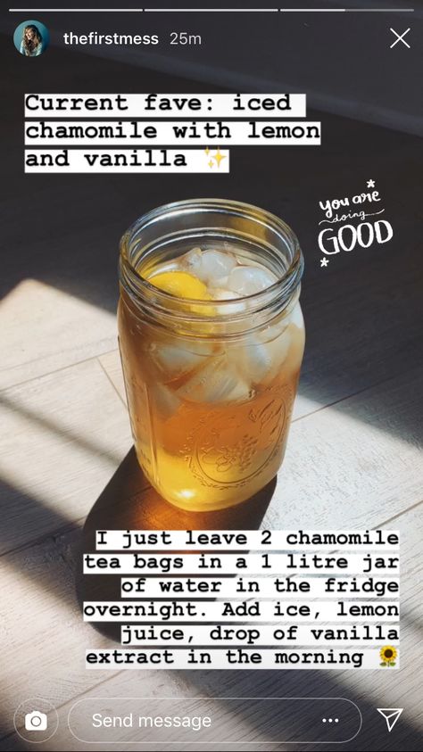 Quick Vegetarian Recipes, Plat Vegan, Tea Drink Recipes, Fall Asleep Fast, Wake Up Refreshed, Summer Tea, Healthy Drinks Recipes, Chamomile Tea, Lemon Tea