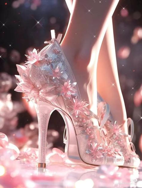 Fairy Heels, Whimsical Shoes, Shoes Anime, Magic Shoes, Fairy Shoes, Heels Aesthetic, Creative Shoes, Shoes Drawing, Fashion Drawing Dresses