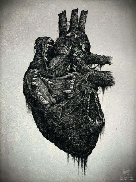 Hungry heart. This is really cool Tma Aesthetic, Scared Heart, John Bauer, Art Ancien, Junji Ito, Anatomical Heart, Human Heart, Arte Obscura, Arte Horror