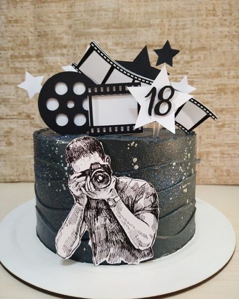 Dj Cakes Ideas, Camera Theme Cake, Camera Cake Ideas, Birthday Cake For Brother, Camera Cake, Camera Cakes, Music Cakes, 40th Cake, Fondant Cake Designs