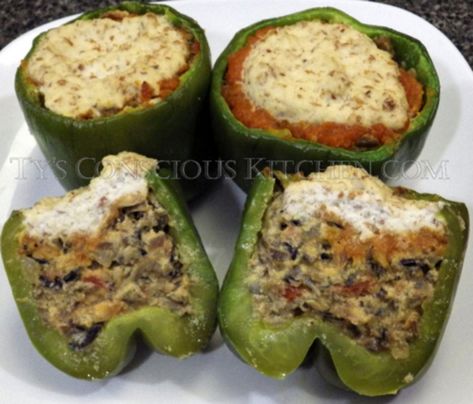 Stuffed Green Bell Peppers, Green Bell Pepper Recipes, Dr Sebi Recipes Alkaline Diet, Alkaline Diet Plan, Dr Sebi Alkaline, Dr Sebi Alkaline Food, Dr Sebi Recipes, Mushroom Stuffed, Alkaline Diet Recipes